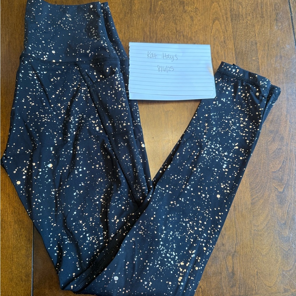 Black and gold Speckled Leggings